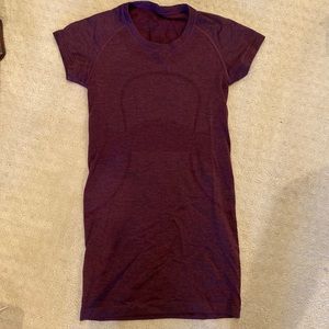 lululemon full length swiftly tech short sleeve, size 2